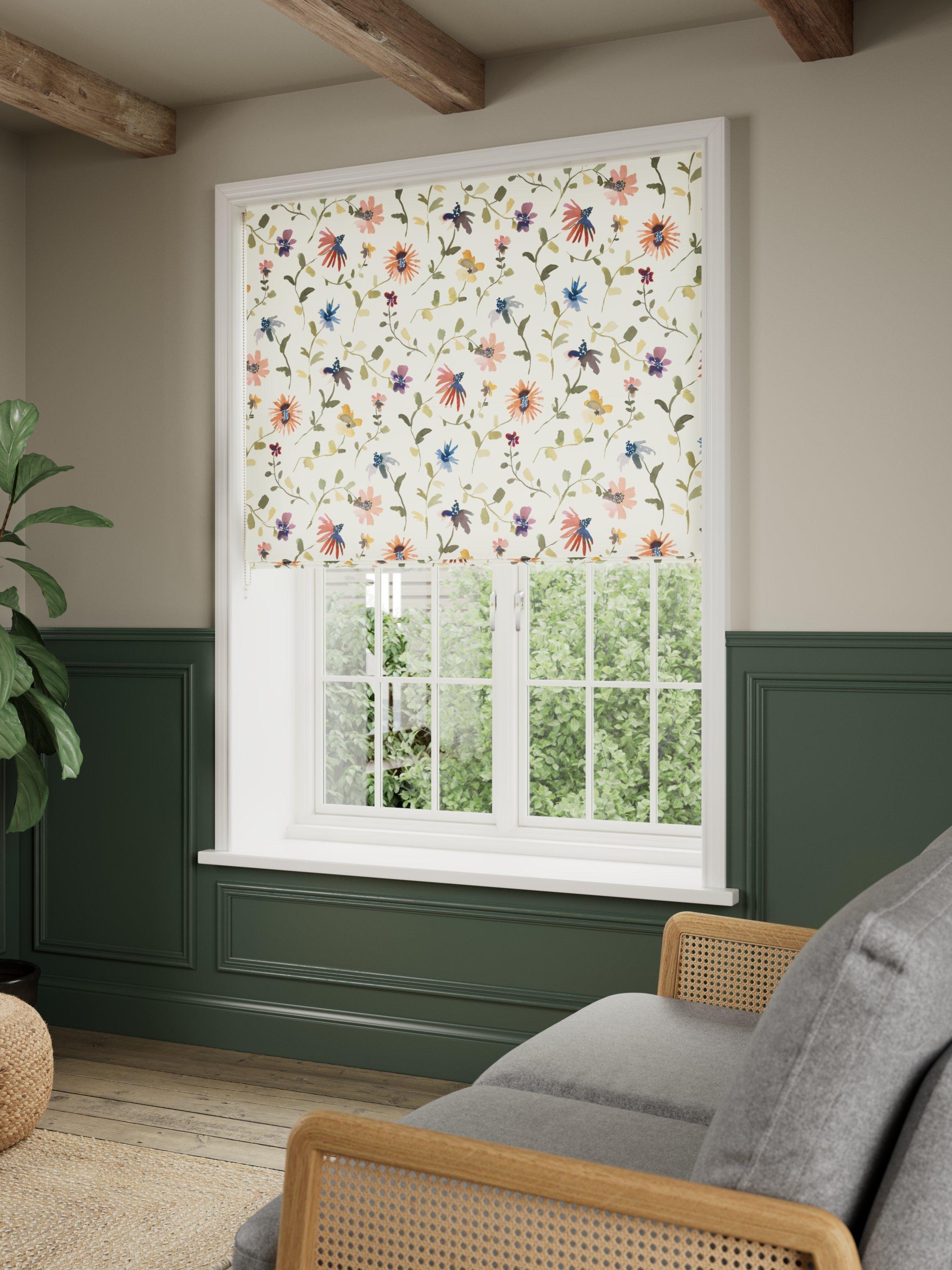 John Lewis Isabelle blackout roman blind in Multi, UK version
