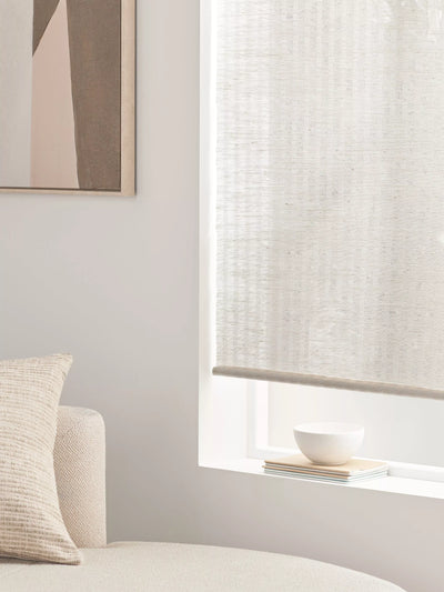 John Lewis John Lewis Jute Cordless Window Blind, White- Buy online at McGrocer