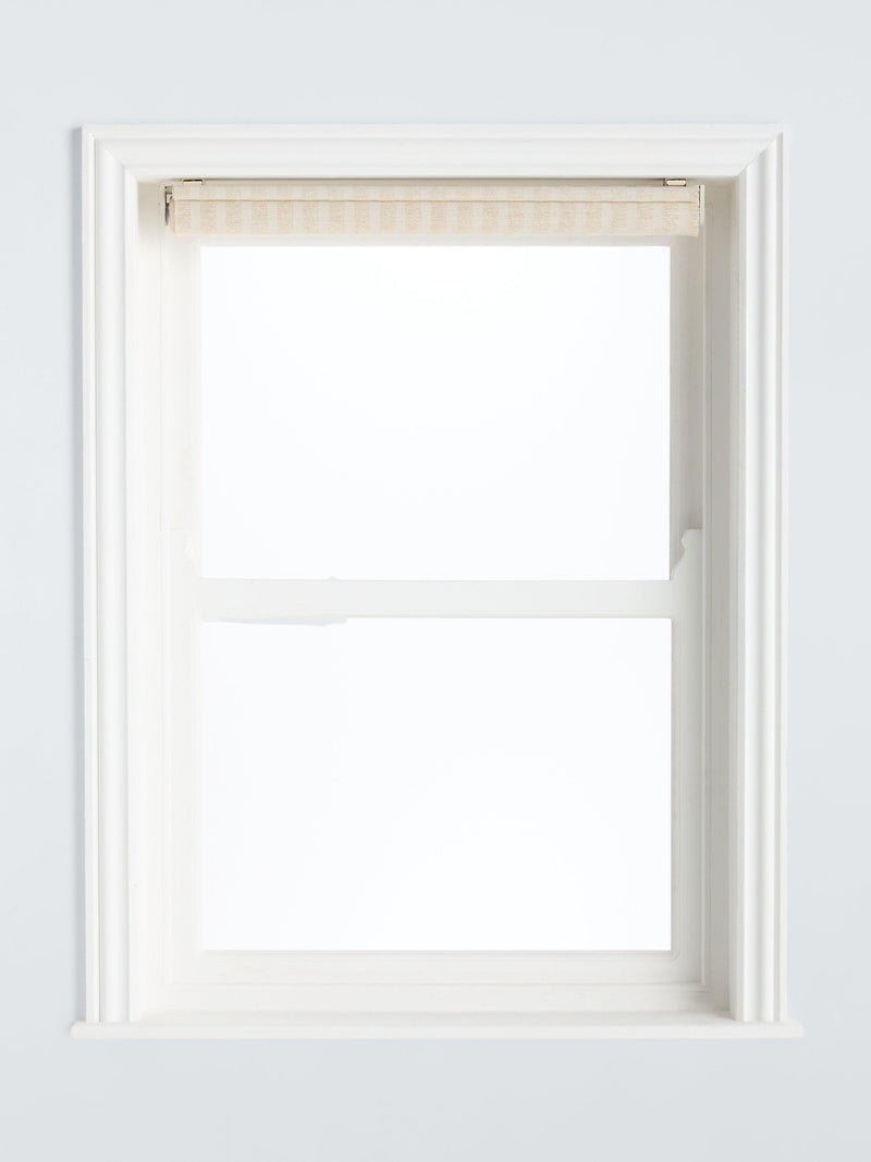John Lewis jute cordless blind in white, UK version