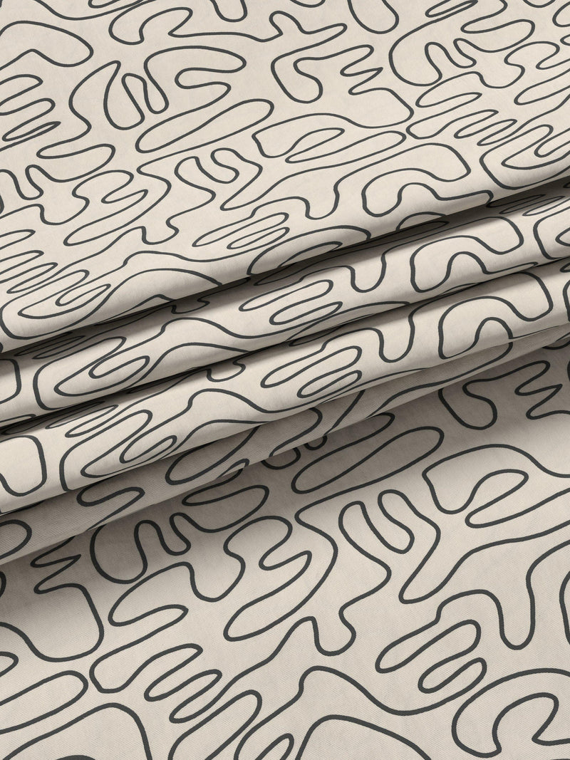 John Lewis blackout roller blind Scribble Black/Putty 122x190cm, imported from the UK