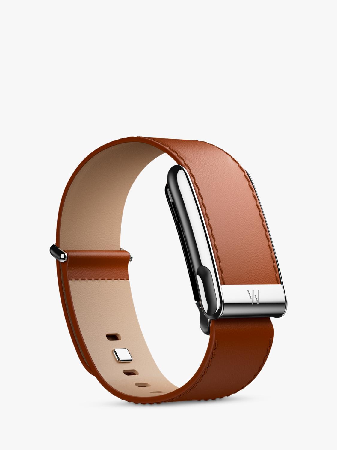 WHOOP LeatherLuxe Straight MG band strap brown, UK version