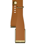 WHOOP LeatherLuxe Narrow 5.0 Band Strap - Small Camel Brown