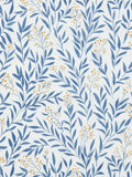 John Lewis Tansy blackout roman blind blue floral, UK version