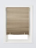 John Lewis Cordless Pleated Blackout Roller Blind, Natural, W122 x Drop 190cm