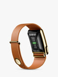 WHOOP LeatherLuxe narrow band strap brown (British brand)