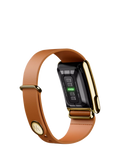 WHOOP LeatherLuxe narrow band strap brown (British brand)