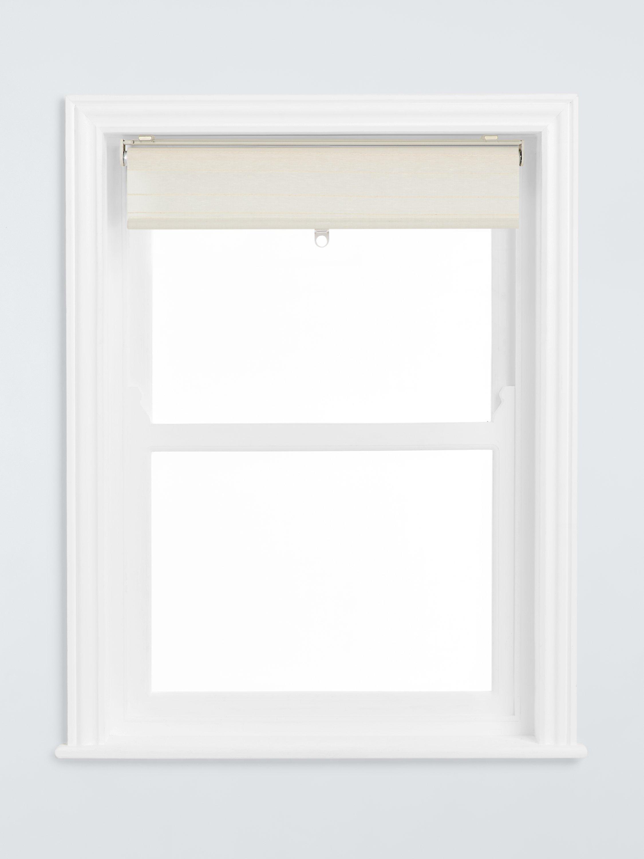 John Lewis linen rich cordless sheer roller blind white - British product