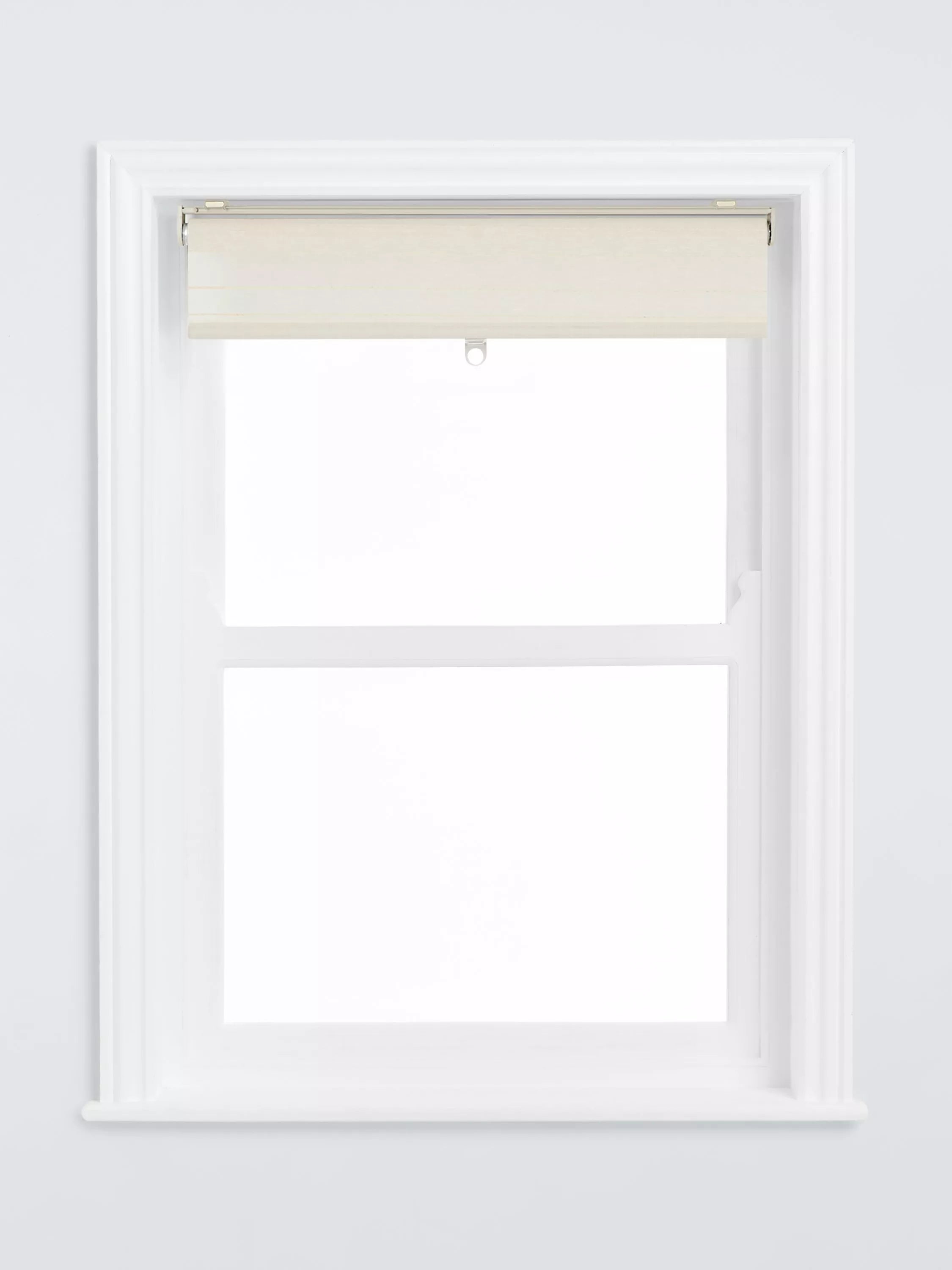 John Lewis linen rich cordless sheer roller blind white - British product