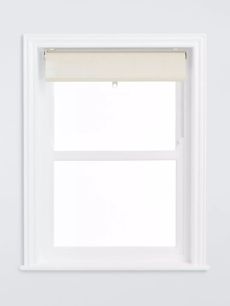 John Lewis linen rich cordless sheer roller blind white - British product