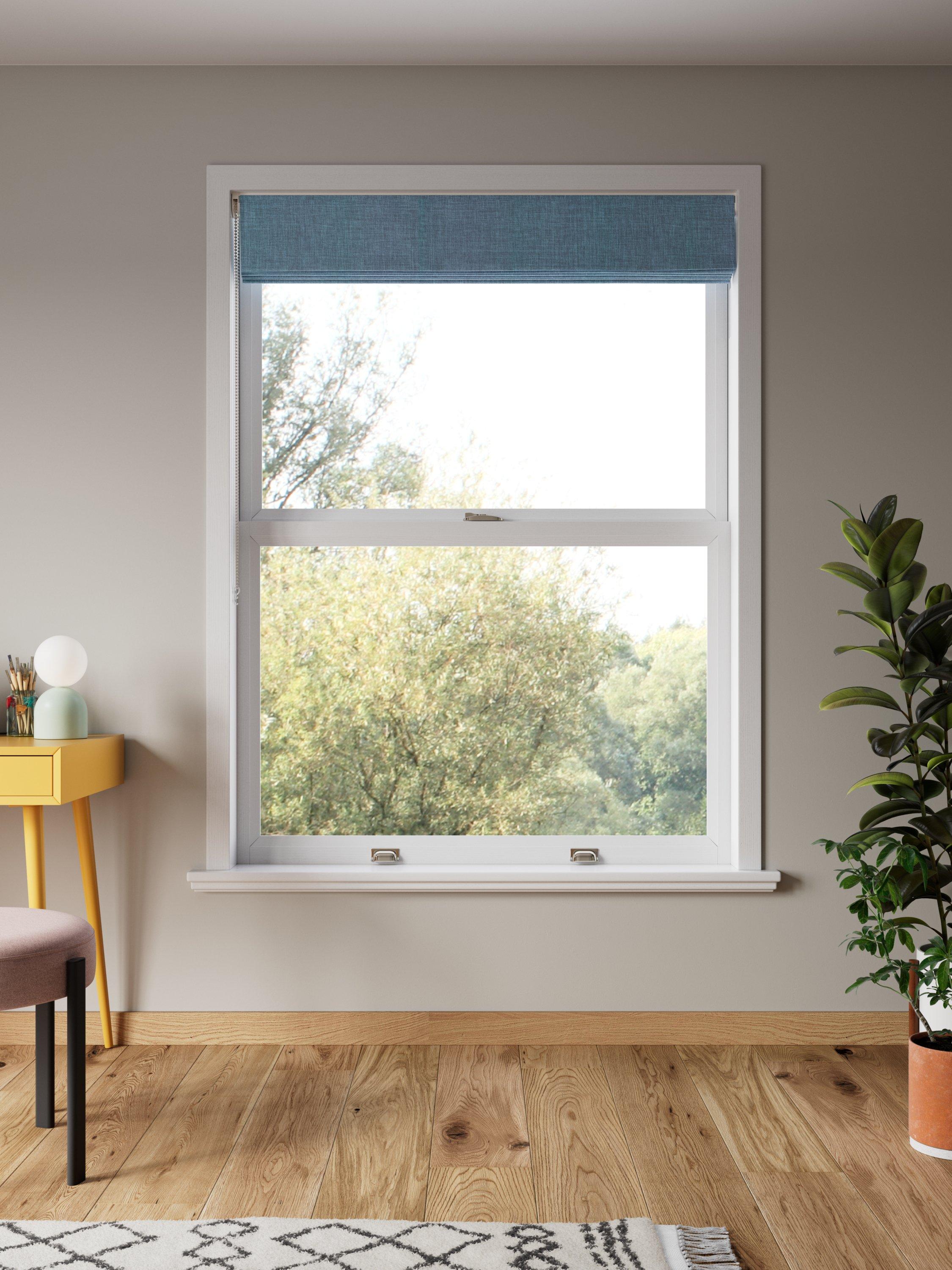 John Lewis Textured Weave Blackout Roman Blind 120x140cm - British product