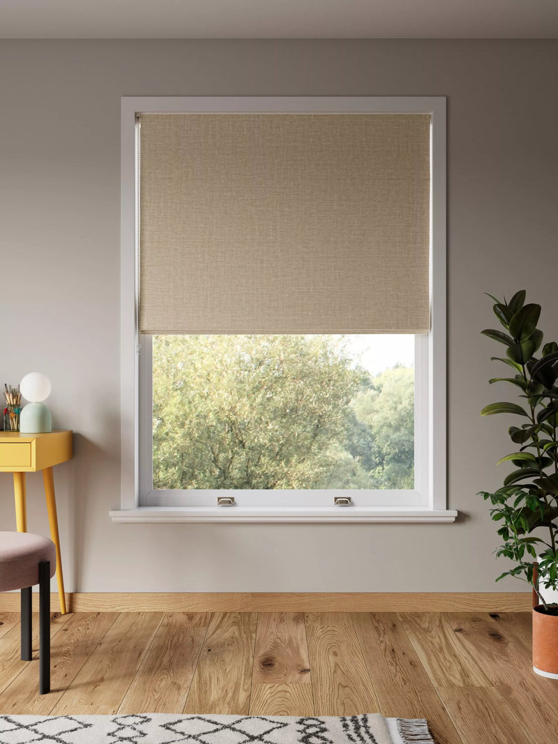 John Lewis Textured Weave Blackout Roman Blind 120 x 140cm