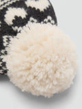 Mango kids bobble hat light beige, UK version