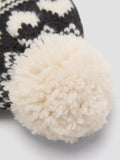 Mango kids bobble hat light beige, UK version