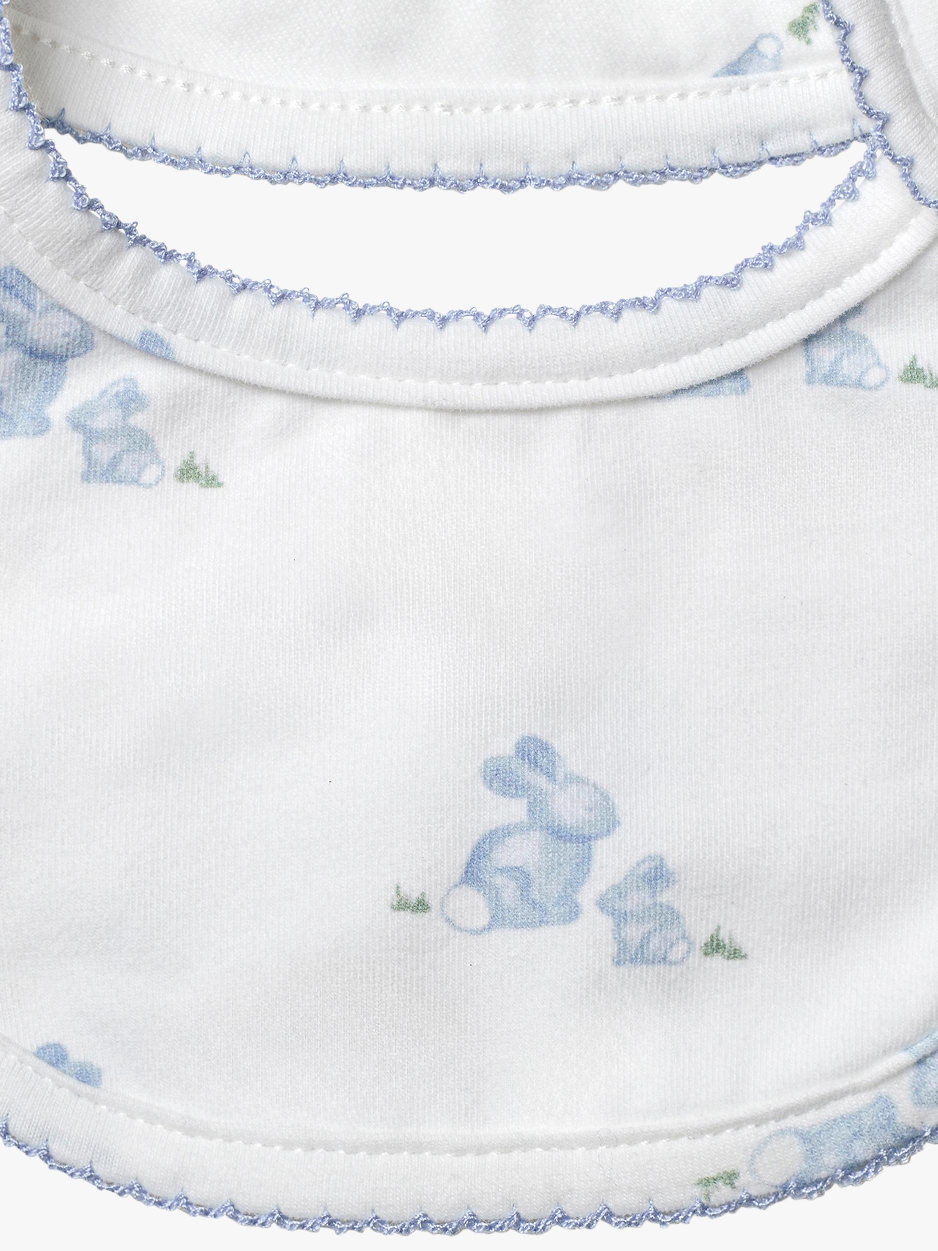 Trotters baby bib organic cotton bunny design - British product
