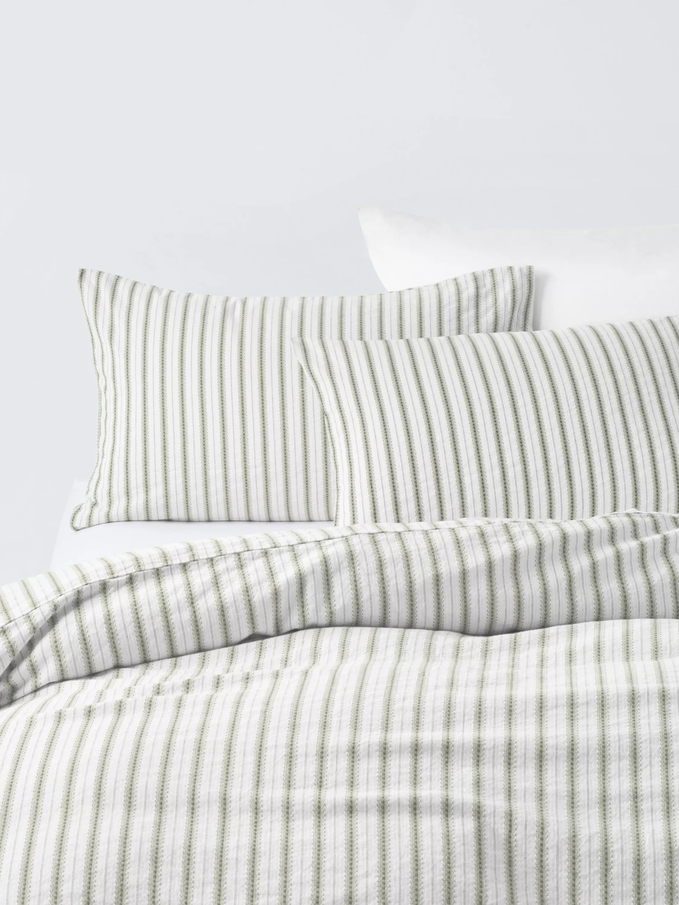 John Lewis Mia Stripe Pure Cotton Duvet Cover Double