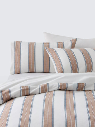 John Lewis John Lewis Morston Washed Cotton Weave Duvet Cover Set, Multi, Double- Buy online at McGrocer