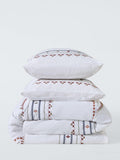 John Lewis embroidered geometric duvet cover set single (British brand)