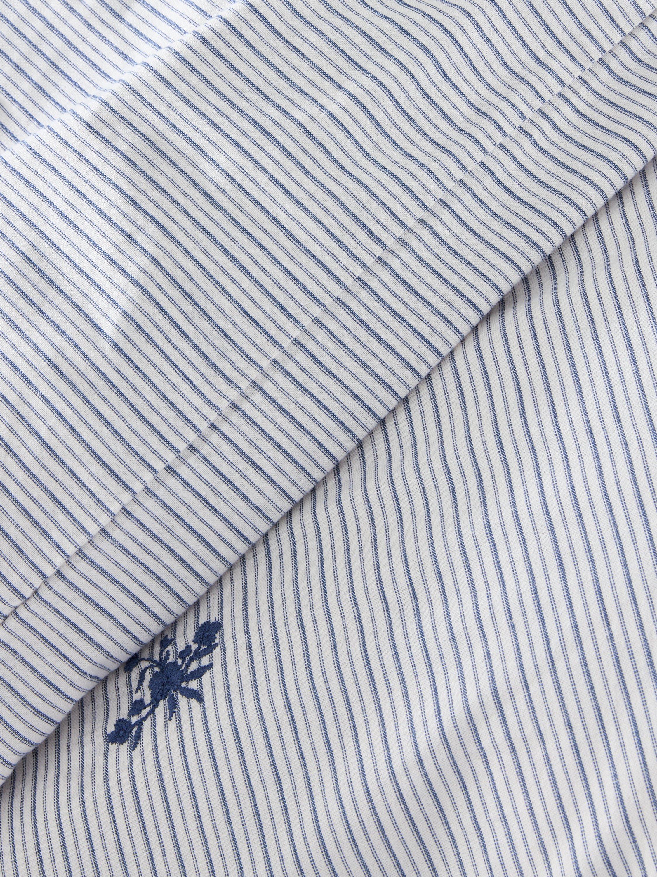 John Lewis duvet cover set Stanton pure cotton embroidered percale double, imported from the UK