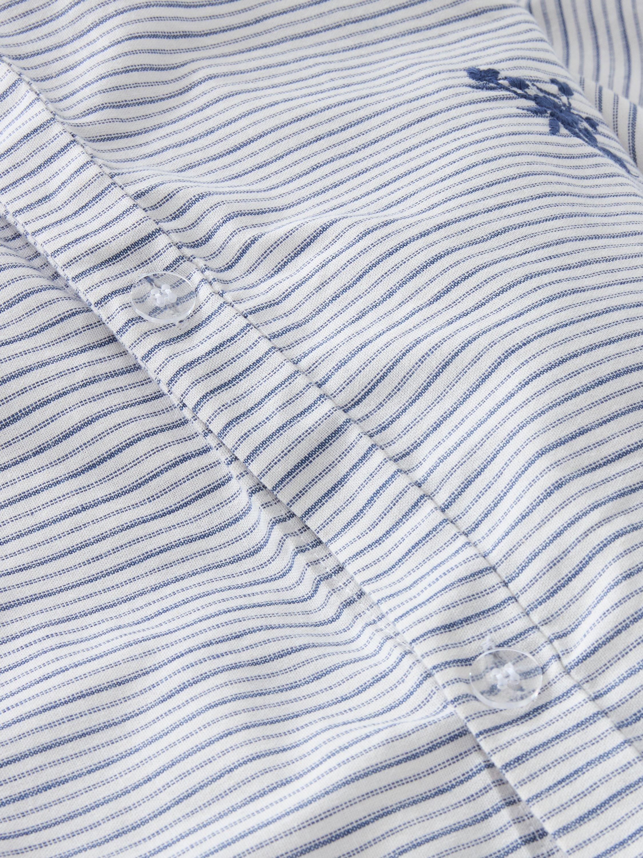 John Lewis duvet cover set Stanton pure cotton embroidered percale double, imported from the UK