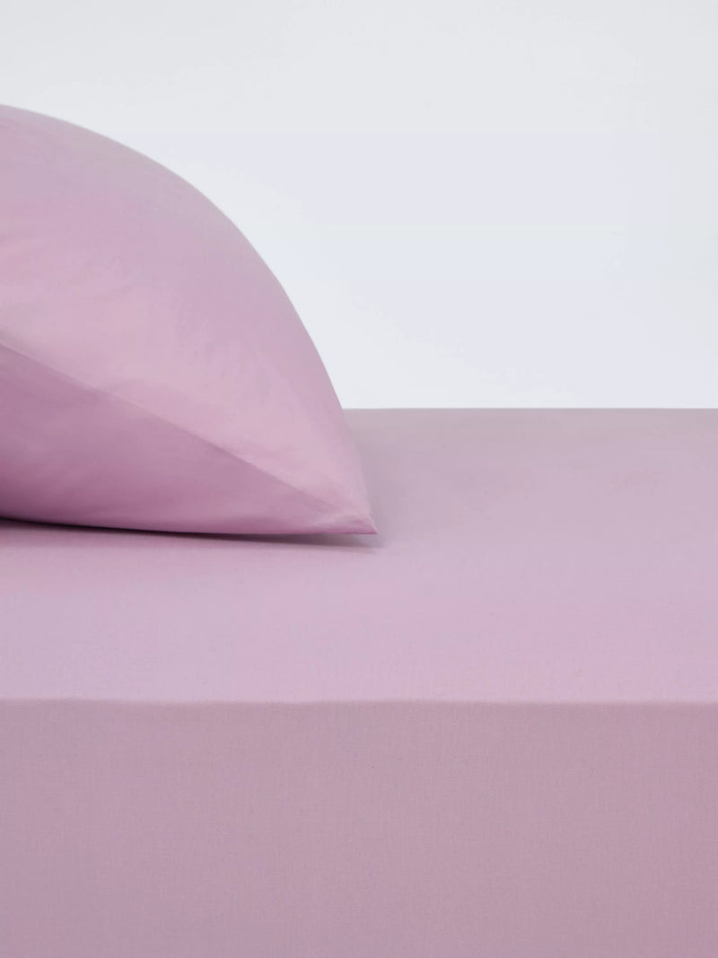 John Lewis ANYDAY Pure Cotton Deep Fitted Sheet - Nettle Double