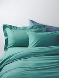 John Lewis Pure Cotton Percale Pair Standard Pillowcase, Spruce Green