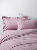 John Lewis Pure Cotton Percale Pair Standard Pillowcase, Mauve