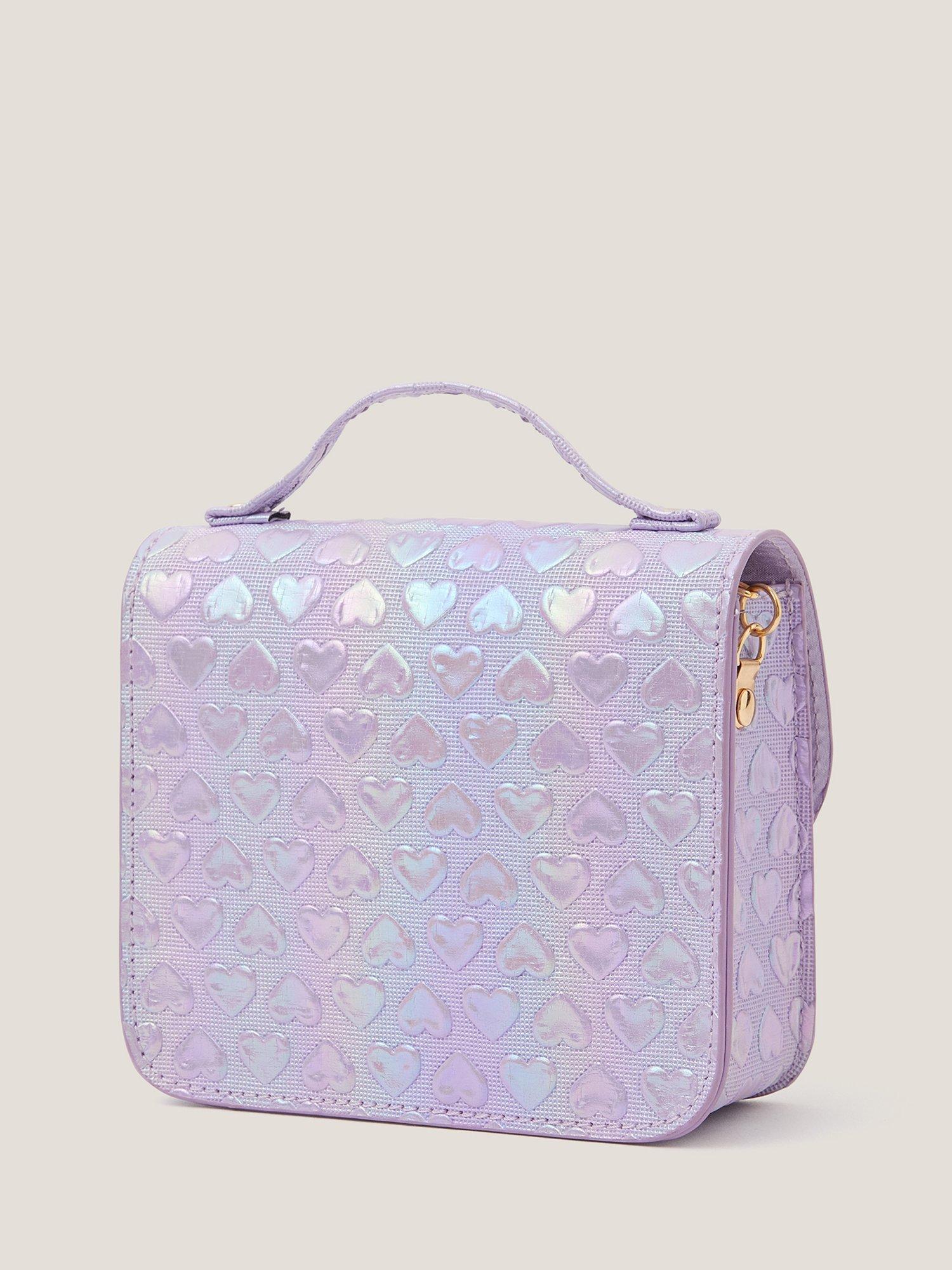 Monsoon Rainbow Heart satchel bag for kids - British product