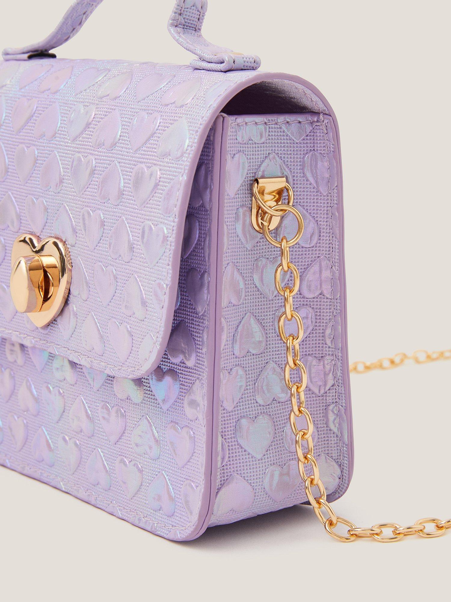 Monsoon Rainbow Heart satchel bag for kids - British product
