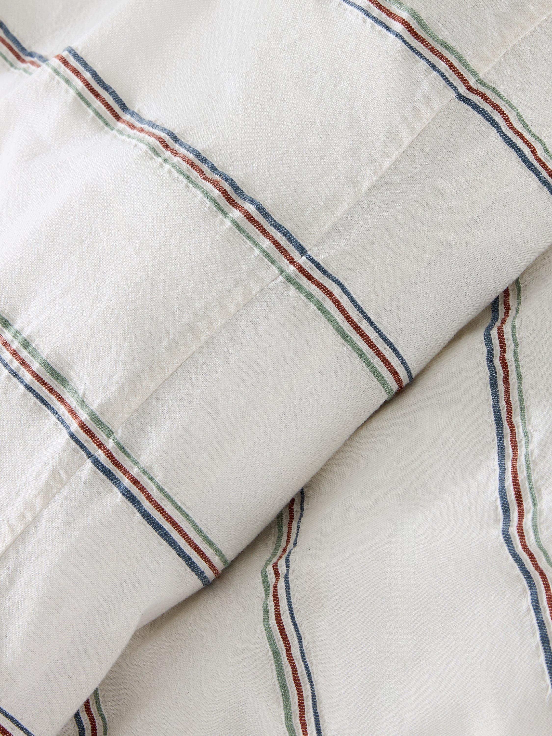 John Lewis Kingsand double duvet cover in multi stripe - British product
