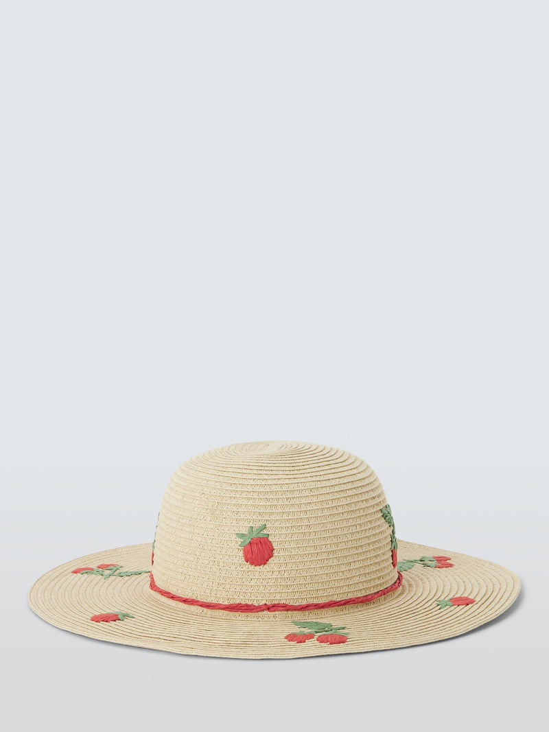 John Lewis kids straw hat natural - British product