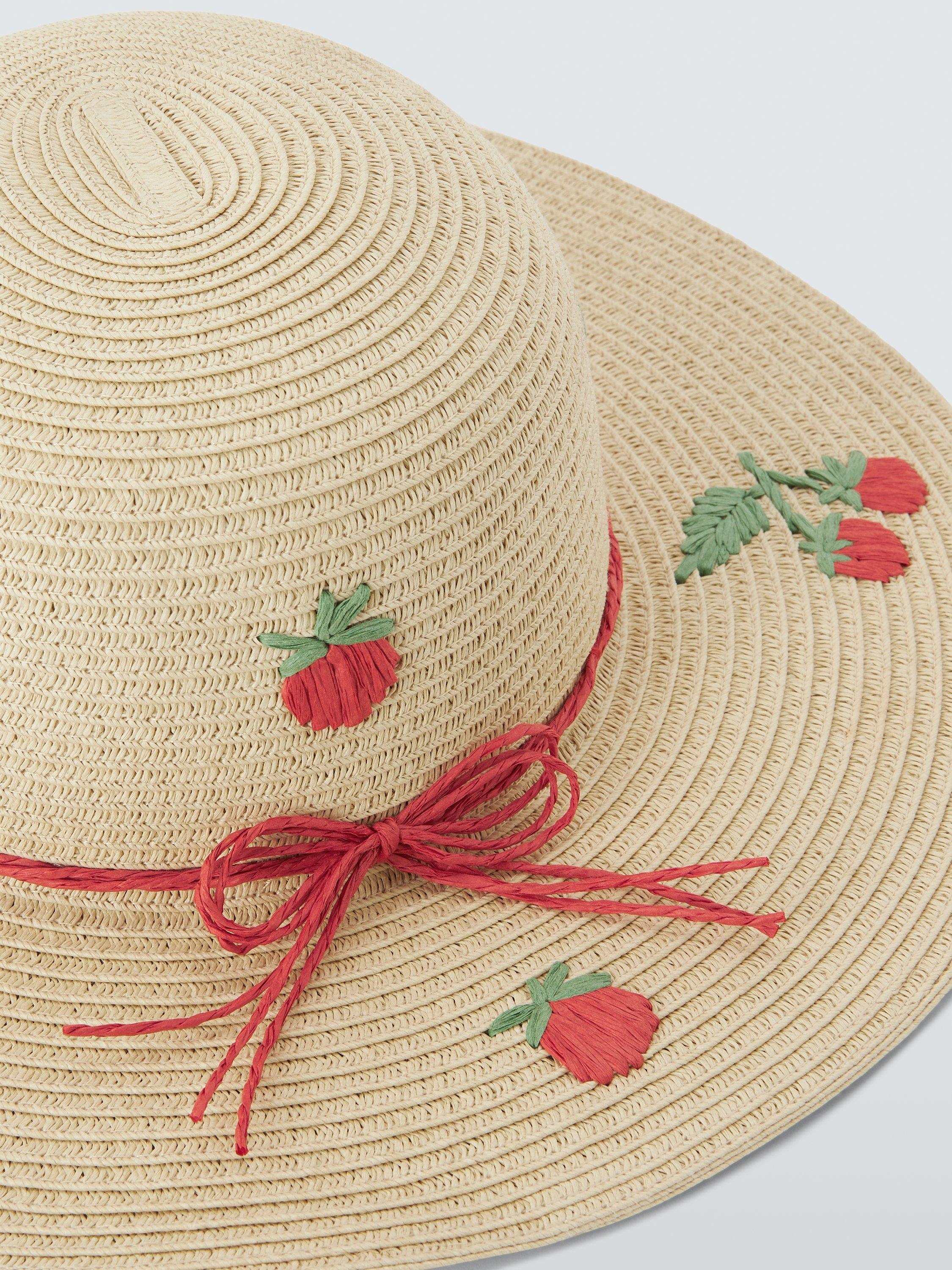 John Lewis kids straw hat natural - British product