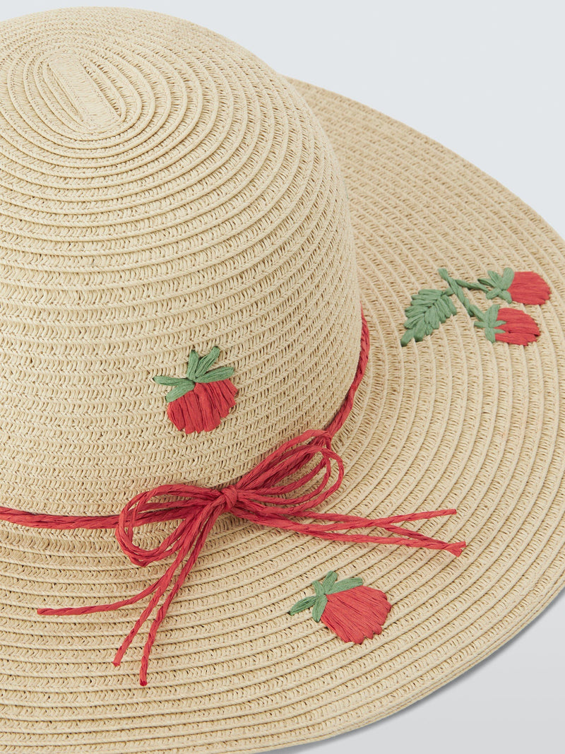 John Lewis kids straw hat natural - British product
