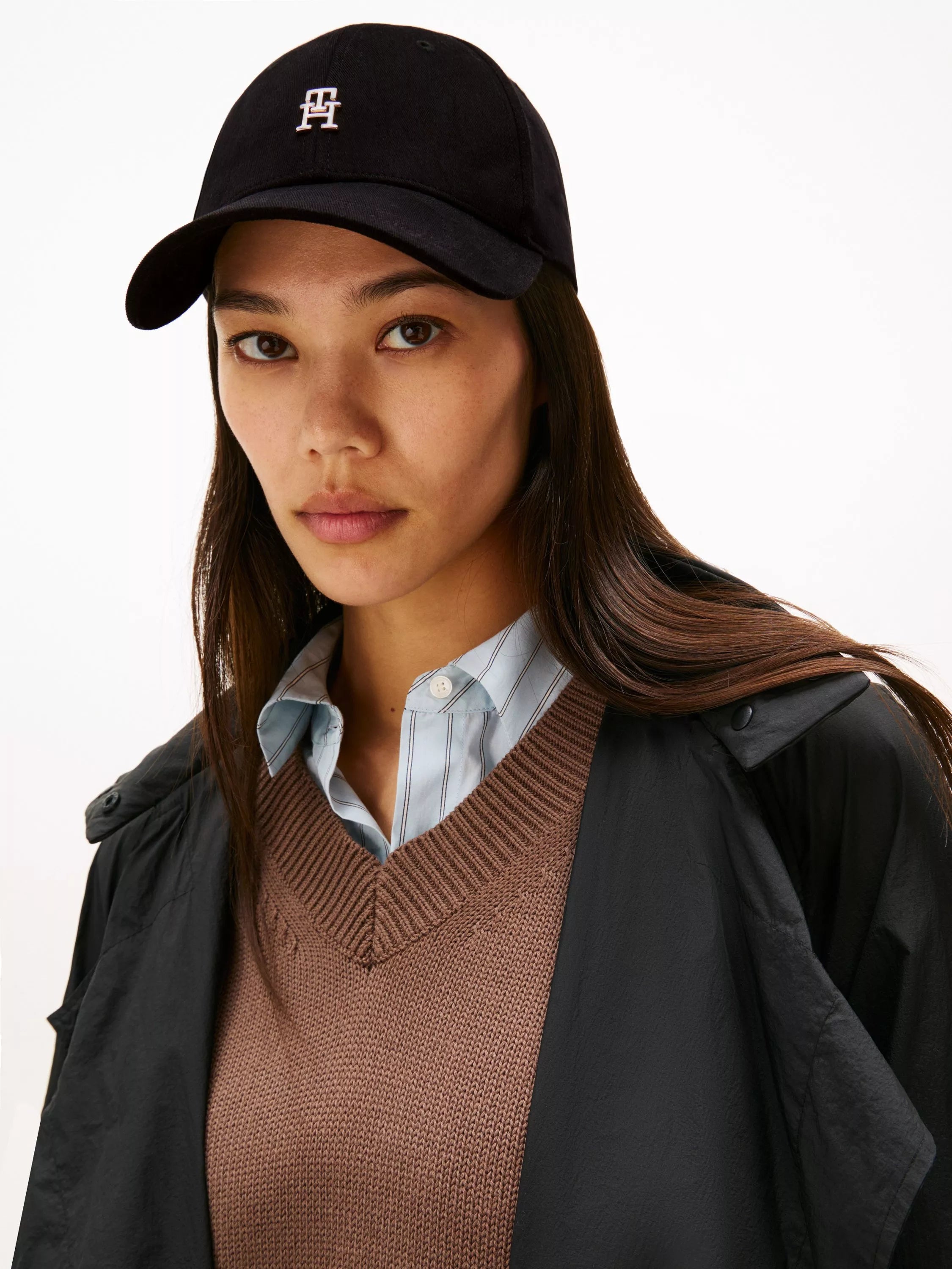 Tommy Hilfiger monogram twill baseball cap black (British brand)