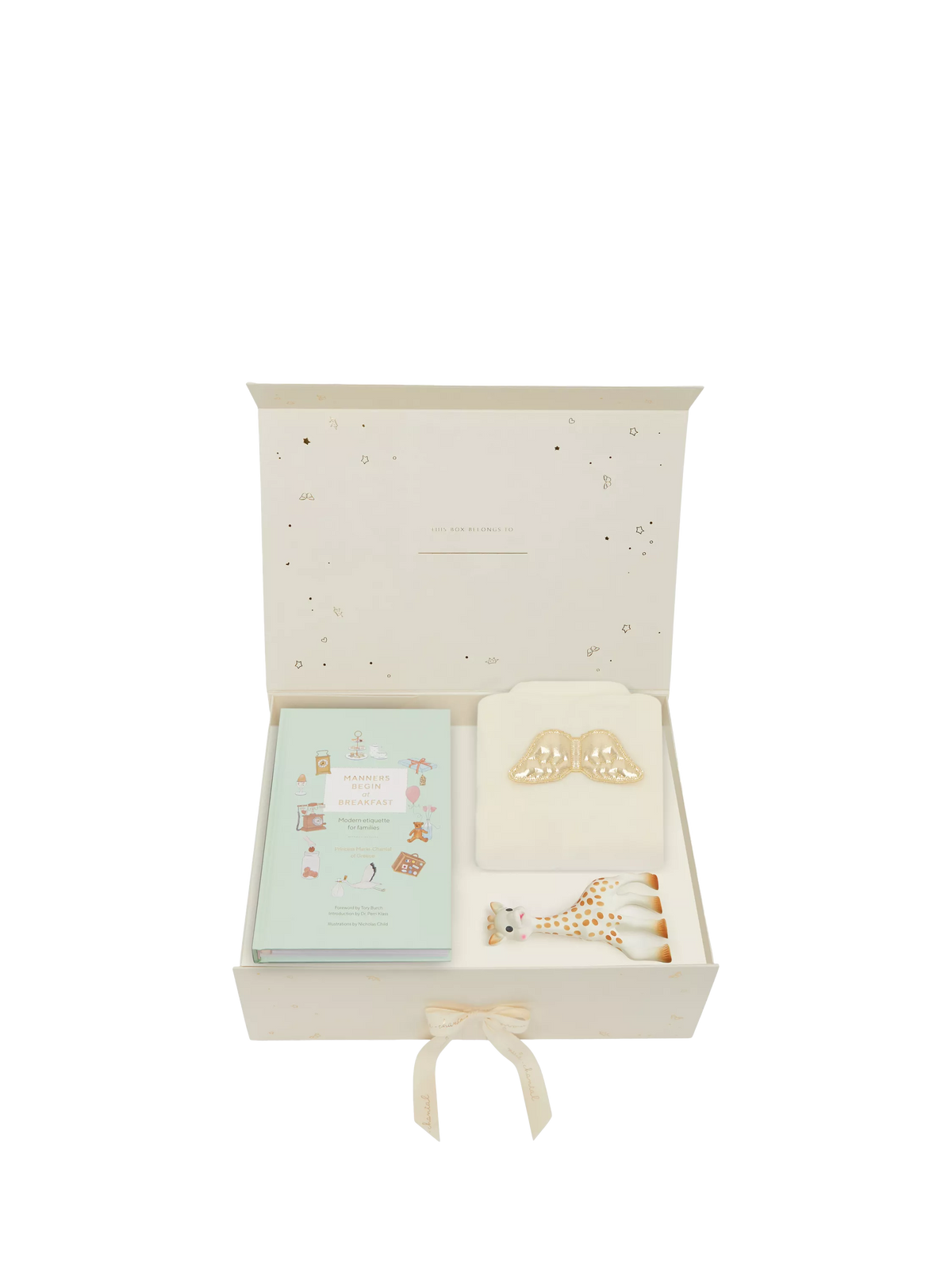 Marie-Chantal cream baby gift set, imported from the UK