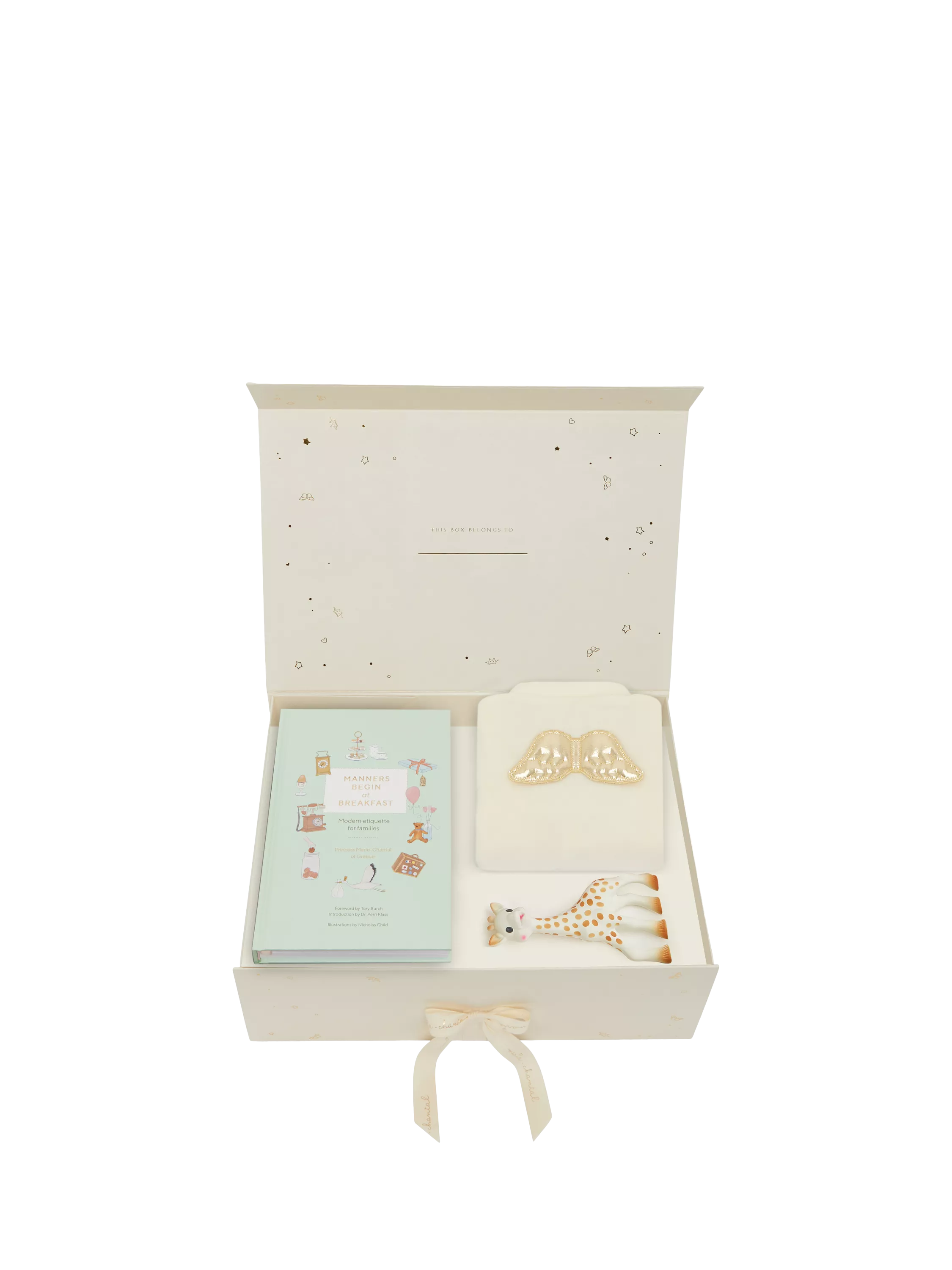 Marie-Chantal cream baby gift set, imported from the UK