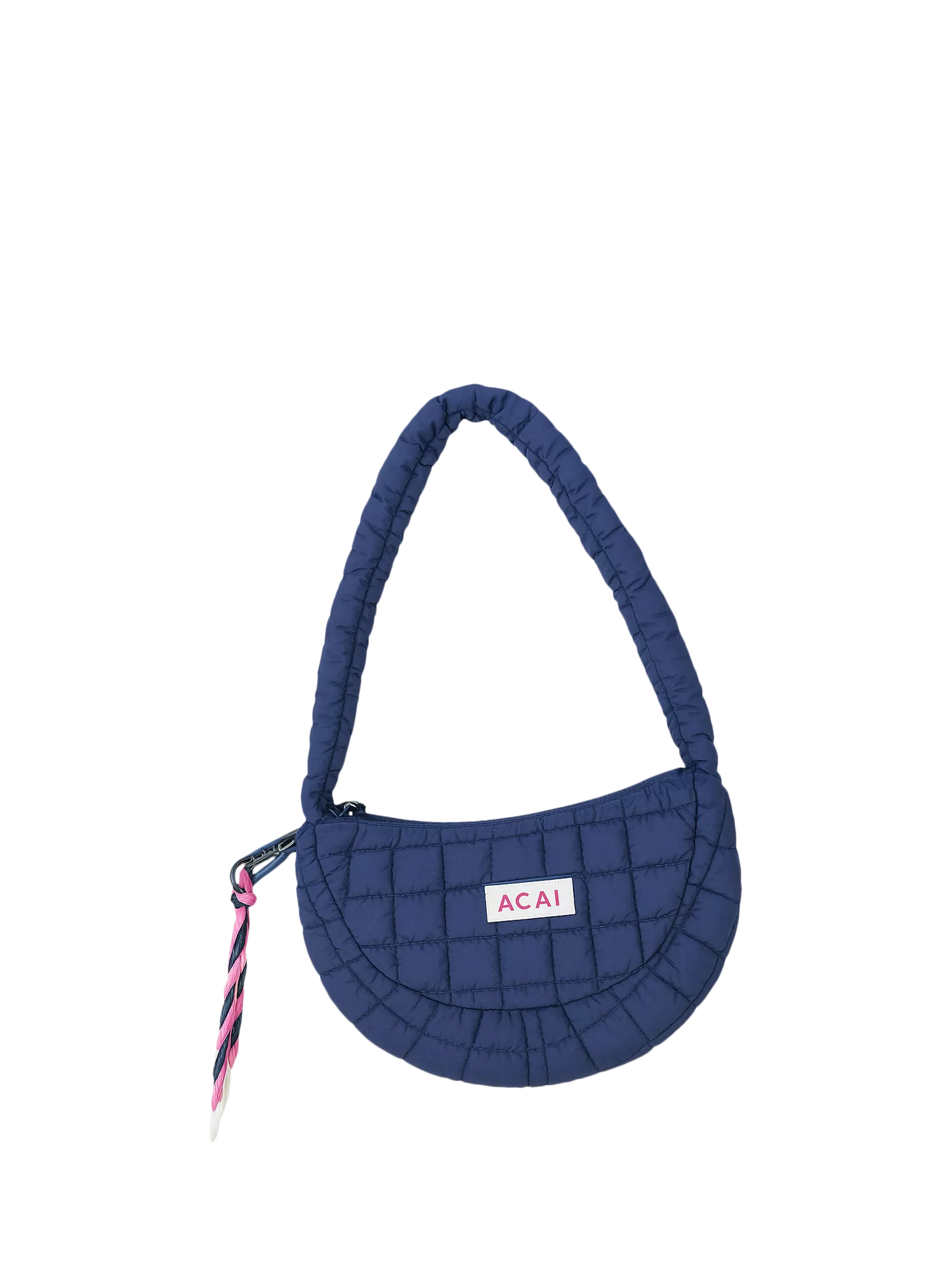 ACAI Quilted Sling Bag, Navy