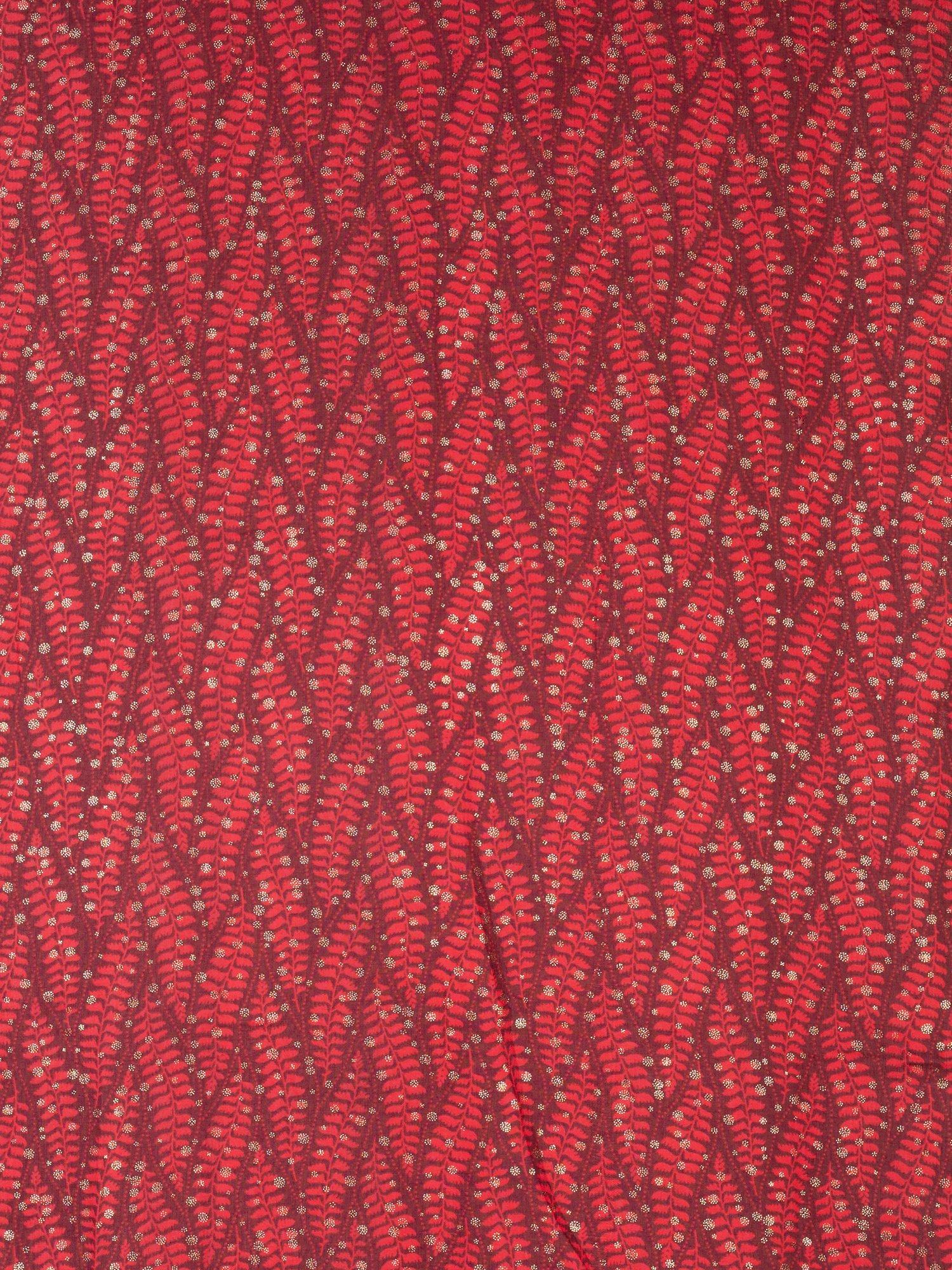chesca Fern Scarf in Ruby oversized rectangular scarf (British brand)