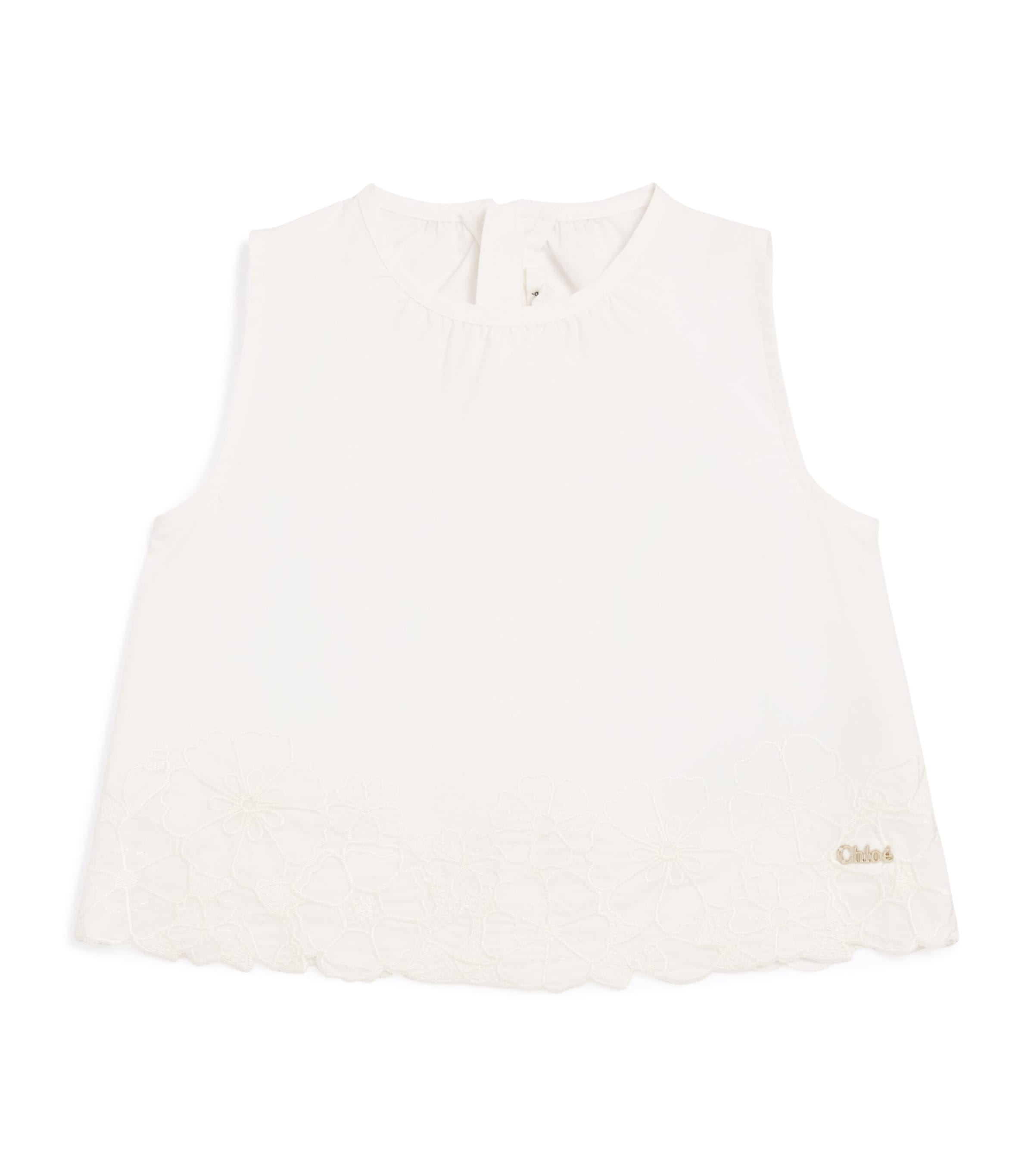 Chloé Kids Floral Embroidered Blouse 6-36 months - British product