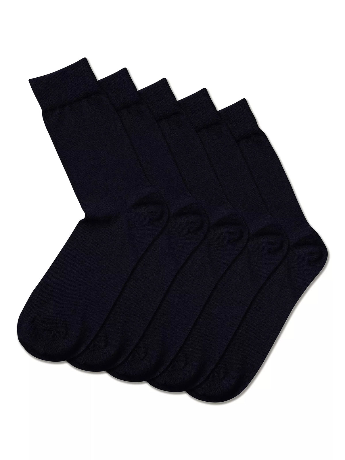 Charles Tyrwhitt cotton rich crew socks 5 pack navy (British brand)