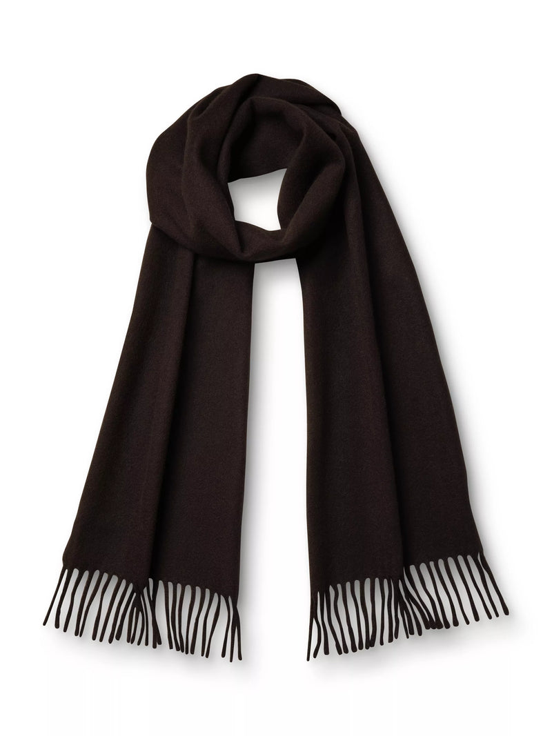 Charles Tyrwhitt cashmere scarf chocolate 180cm, UK version