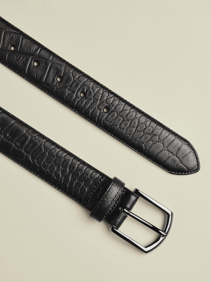 Charles Tyrwhitt black leather belt - British product