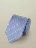 Charles Tyrwhitt striped silk tie sky blue - British product