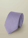 Charles Tyrwhitt textured silk tie lilac purple, imported from the UK