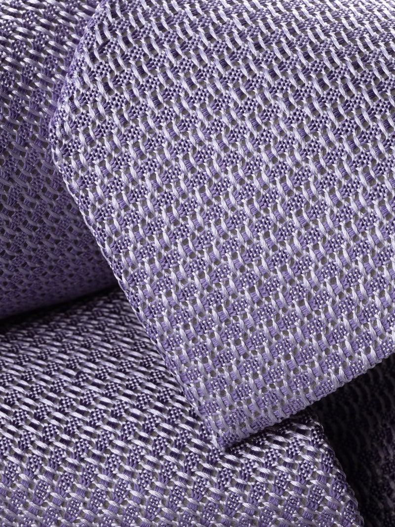 Charles Tyrwhitt textured silk tie lilac purple, imported from the UK
