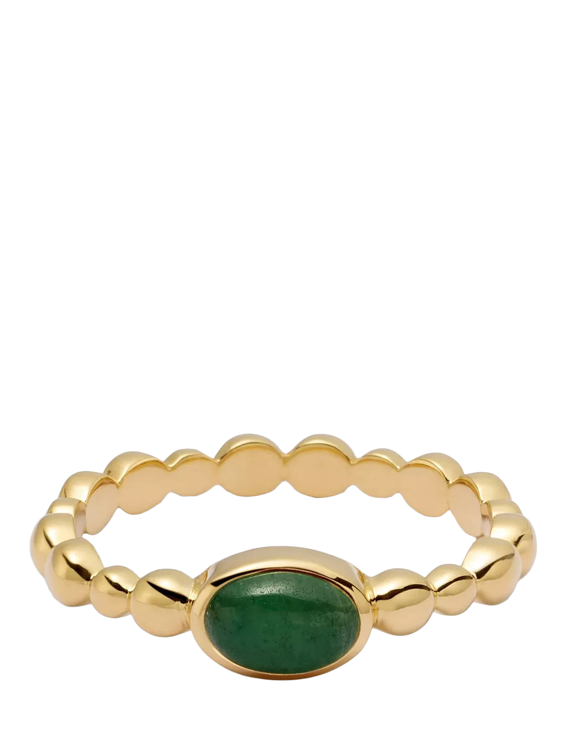 Daisy London green aventurine ring, imported from the UK