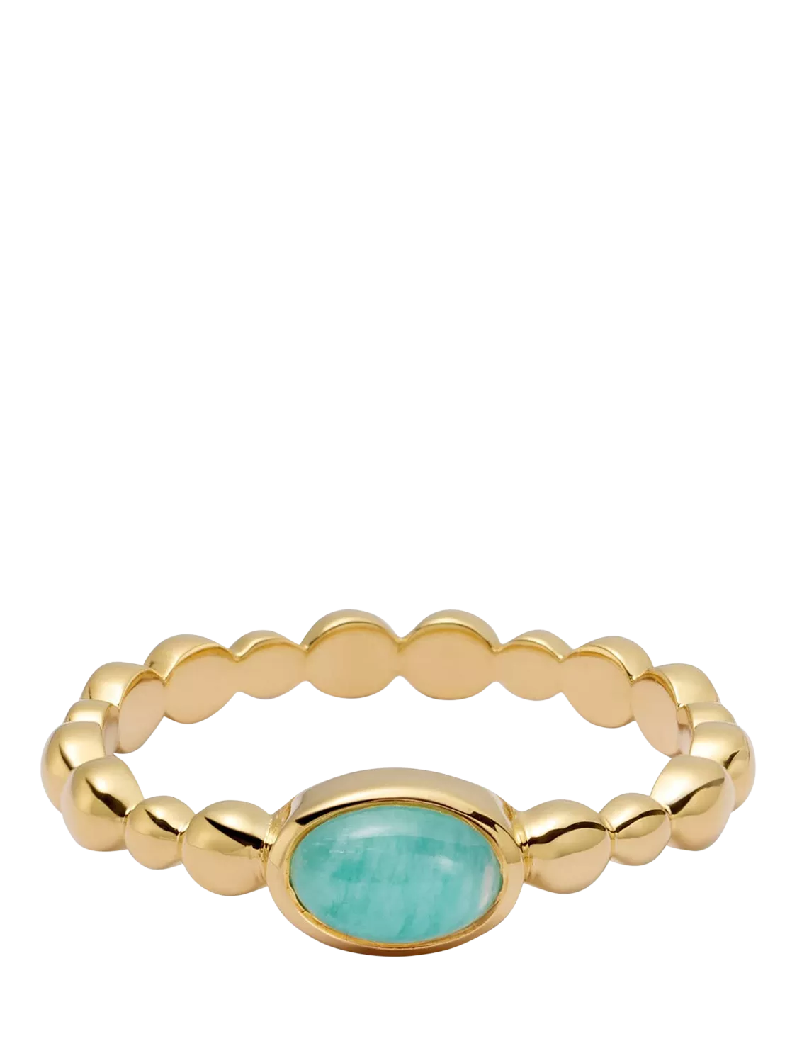 Daisy London amazonite ring gold plated sterling silver - UK version