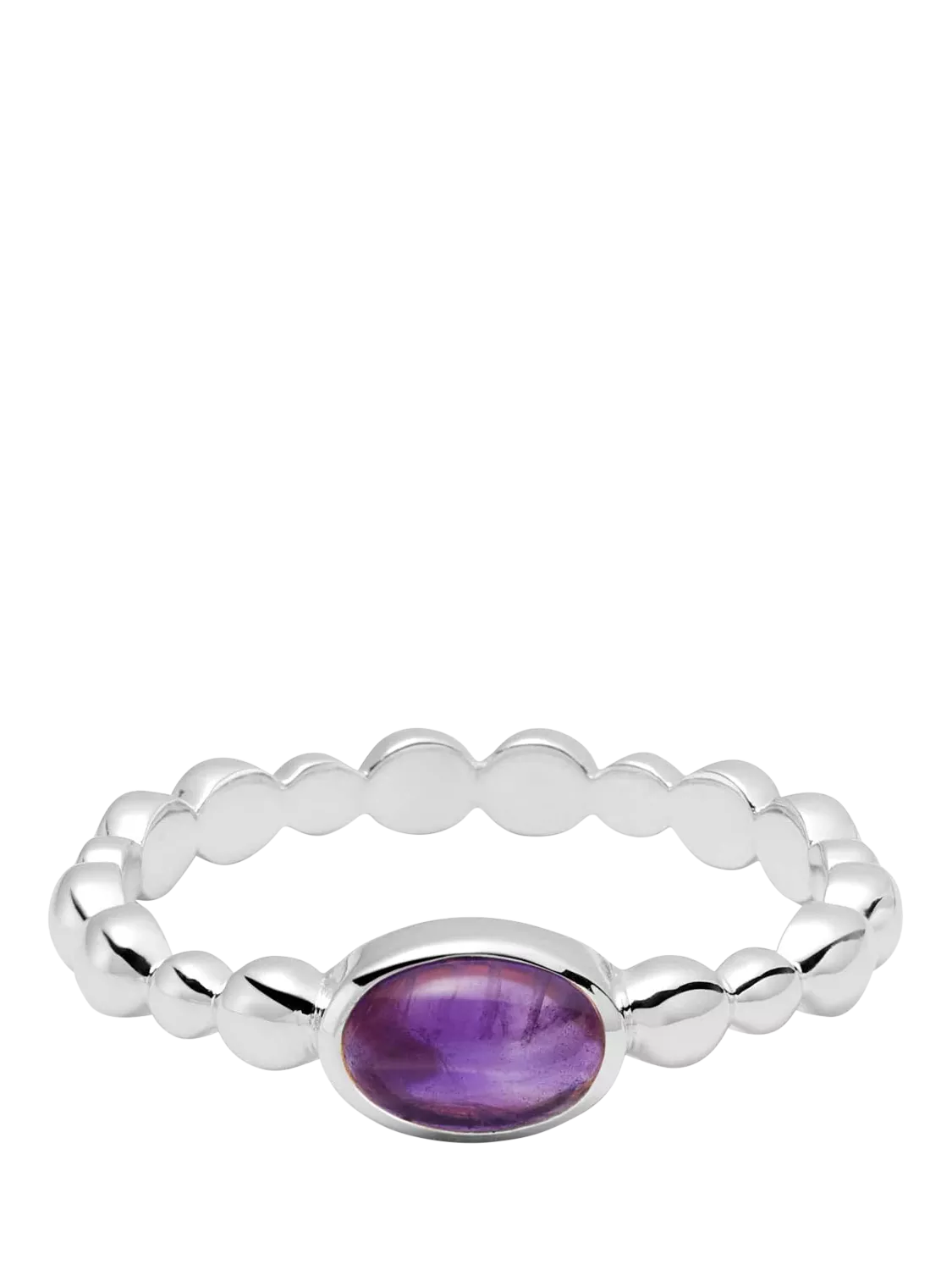 Daisy London sterling silver amethyst ring, imported from the UK