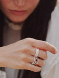 Daisy London sterling silver amethyst ring, imported from the UK