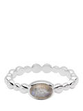 Daisy London sterling silver labradorite ring (British brand)