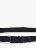 BOSS elastic woven and leather belt Dark Blue - British product